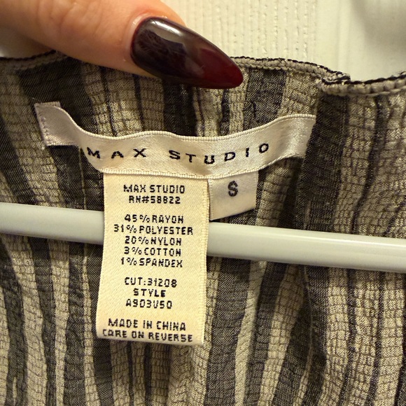 MAX Studio Textured Black Dress, Small - Picture 4 of 6